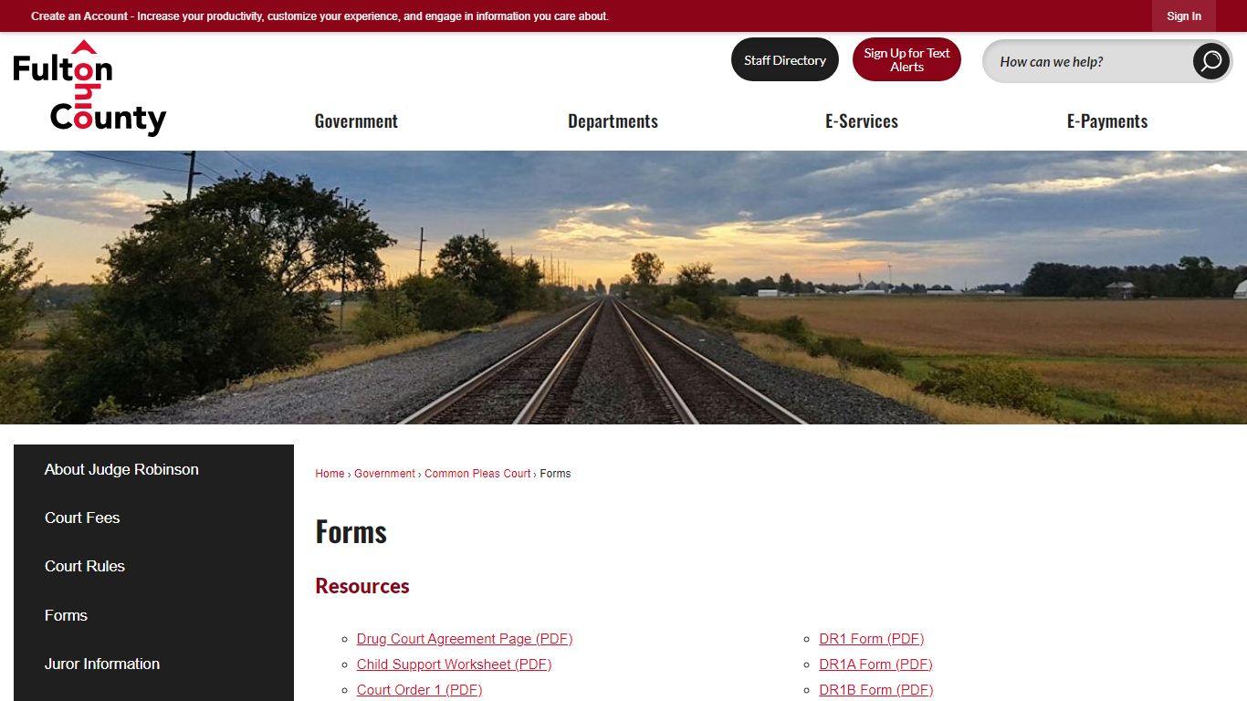 Forms | Fulton County, OH - Official Website